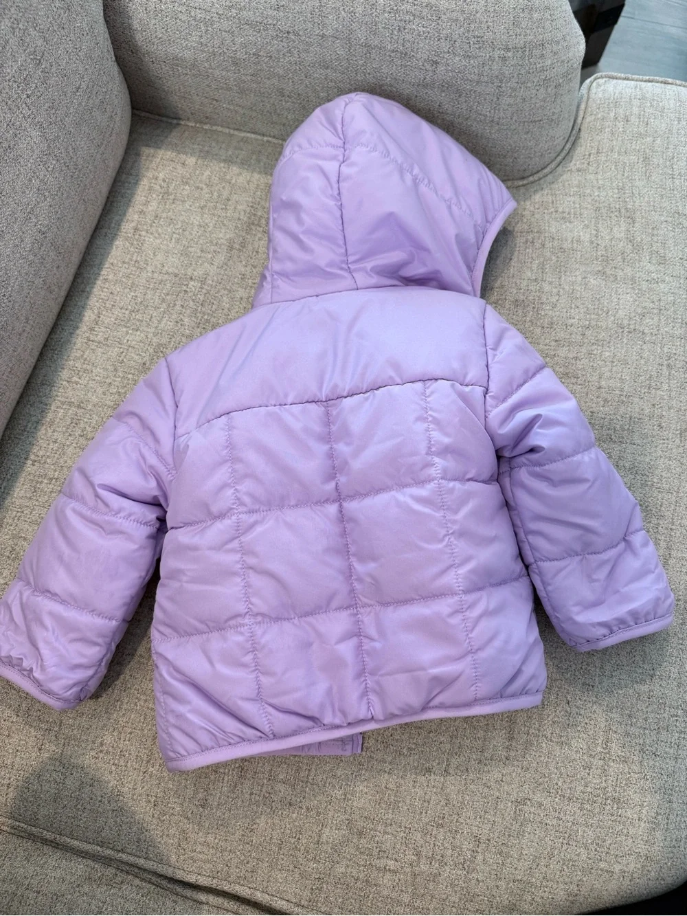 The North Face Kids Lavender Hooded Puffer Jacket